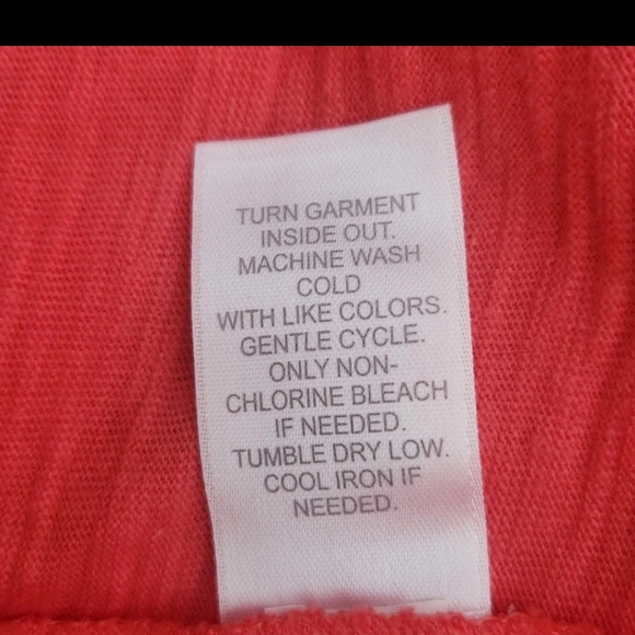 J. Jill Coral Sleeveless Maxi Dress Tiered Embroidered Beach Womens MP Petite M - Picture 6 of 7